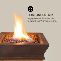 Prati Gas-Feuerstelle 13 KW Elektrisches Zündsystem Lavasteine Inkl. Regenschutz -Outdoor Grills Store 10035934 de 0003 logo