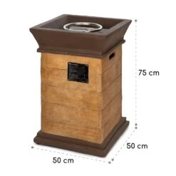 Prati Gas-Feuerstelle 13 KW Elektrisches Zündsystem Lavasteine Inkl. Regenschutz -Outdoor Grills Store 10035934 yy 0008 dimensions