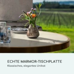 Patras Jewel Marmor-Tisch Jugendstil Ø: 57,5 Cm H: 75 Cm Gusseiserner Standfuß -Outdoor Grills Store 10035982 de 0003 logo