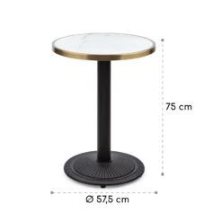 Patras Jewel Marmor-Tisch Jugendstil Ø: 57,5 Cm H: 75 Cm Gusseiserner Standfuß -Outdoor Grills Store 10035982 yy 0008 logo