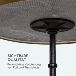 Patras Lux Bistro-Tisch Mit Dreifuß Marmortisch Ø: 57,5 Cm Höhe: 72 Cm -Outdoor Grills Store 10035984 de 0006 logo
