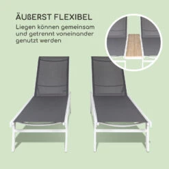 Pompei Sonnenliege Lounger 2 Pers. Aluminium Abstellfläche -Outdoor Grills Store 10035986 de 0003 logo