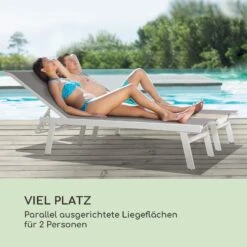 Pompei Sonnenliege Lounger 2 Pers. Aluminium Abstellfläche -Outdoor Grills Store 10035986 de 0004 logo