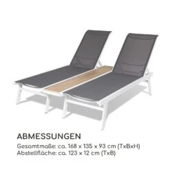 Pompei Sonnenliege Lounger 2 Pers. Aluminium Abstellfläche -Outdoor Grills Store 10035986 de 0008 logo