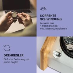 Garonne 2 Uhrenbeweger 1 Drehteller 2 Uhren 3 Speeds 4 Modi Bambus -Outdoor Grills Store 10036041 de 0003 logo