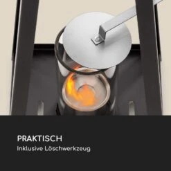 Fiamme Triangolo Ethanol-Laterne 2-Set Edelstahl-Brenner 0,3 Liter 4h Brenndauer -Outdoor Grills Store 10036072 de 0007 logo