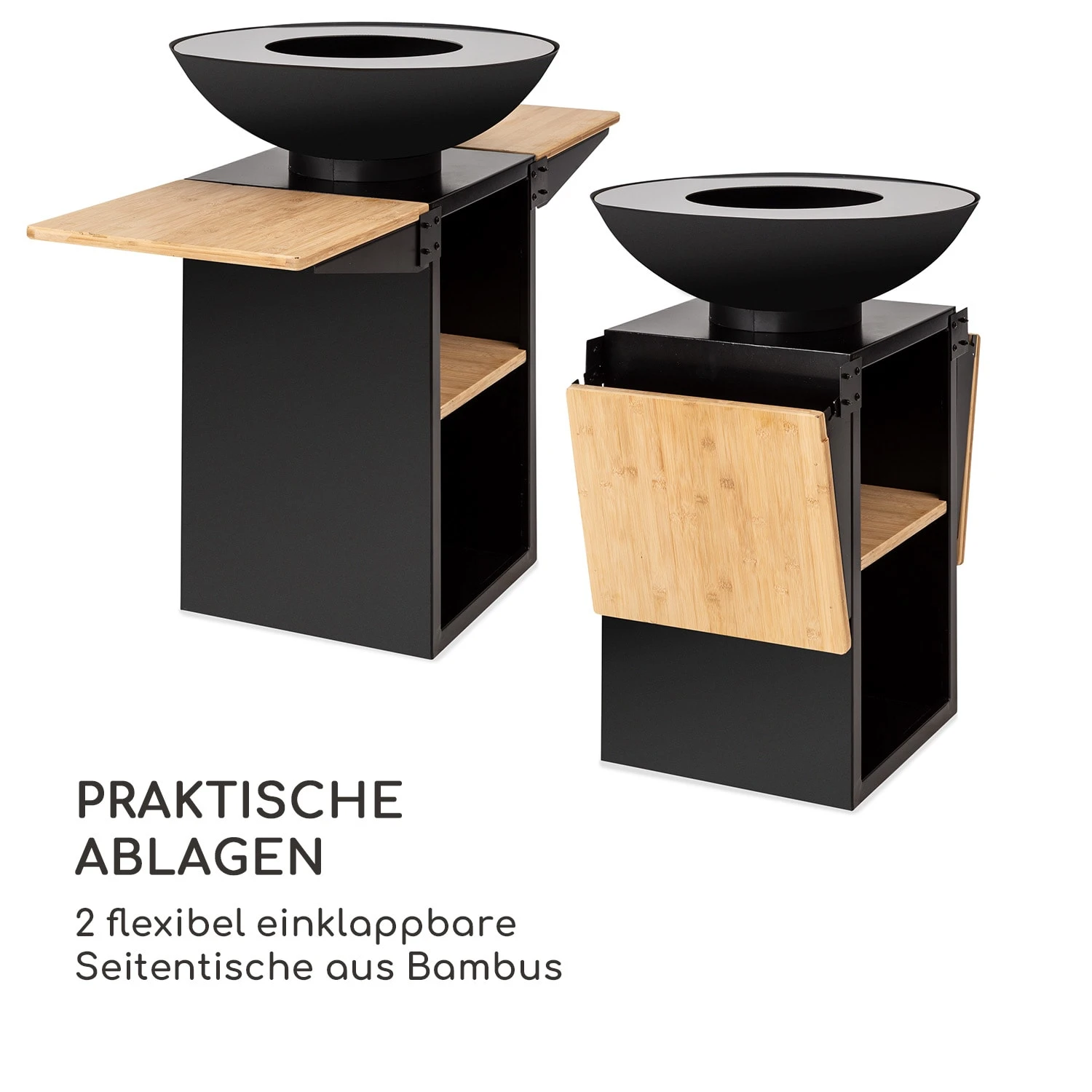 Savage 2.0 Tall Feuerschale Mit Grill Bambus-Seitentische Inkl. Wetterschutz 7 Savage 2.0 Tall Feuerschale Mit Grill Bambus-Seitentische Inkl. Wetterschutz – Bild 7