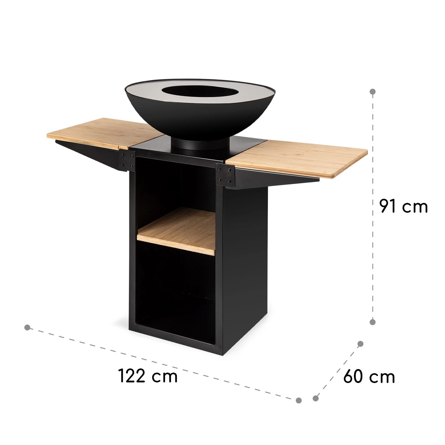 Savage 2.0 Tall Feuerschale Mit Grill Bambus-Seitentische Inkl. Wetterschutz 9 Savage 2.0 Tall Feuerschale Mit Grill Bambus-Seitentische Inkl. Wetterschutz – Bild 9