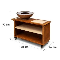 Savage 2.0 Wide Feuerschale Grill Bambus-Schneidebrett Wetterschutz 17 Savage 2.0 Wide Feuerschale Grill Bambus-Schneidebrett Wetterschutz -Outdoor Grills Store 10036089 yy 0009 logo