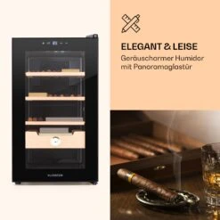 Klarstein El Presidente 48 Zigarren-Humidor 48L 3 Einschübe 1 Fach Zedernholz -Outdoor Grills Store 10036103 de 0003 logo