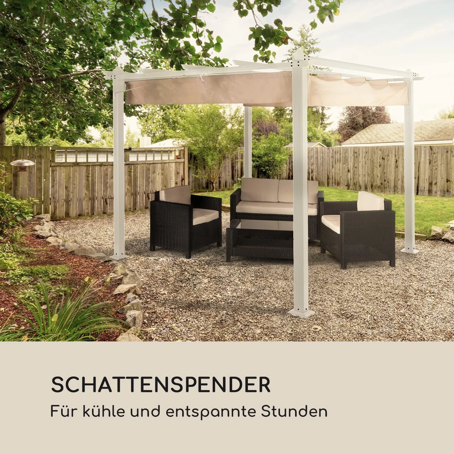 Pantheon Pergola Ersatzdach Dach Sonnendach Plane 3x3 M 2 Pantheon Pergola Ersatzdach Dach Sonnendach Plane 3x3 M – Bild 2