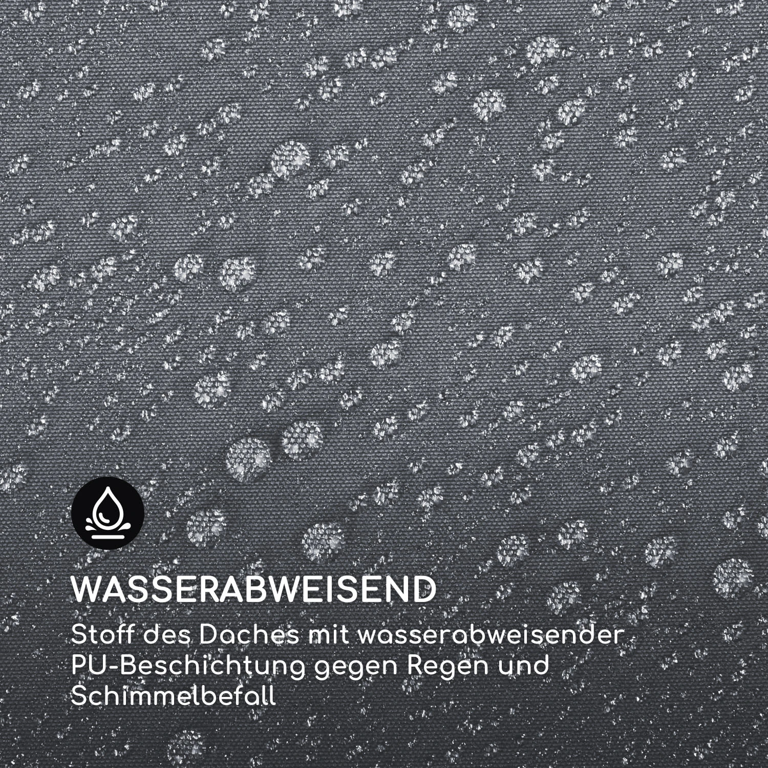 Pantheon Cortina Pergola Ersatzdach 200 G/m² Polyester-Tuch 3x3 M Inkl. Seilzug 4 Pantheon Cortina Pergola Ersatzdach 200 G/m² Polyester-Tuch 3x3 M Inkl. Seilzug – Bild 4