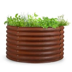 Rust Grow Hochbeet Gartenbeet Verzinktes Stahlblech Rost-Finish