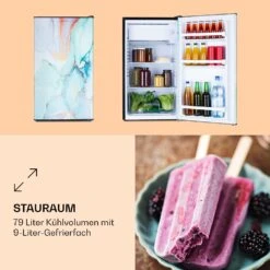 CoolArt 79L Kühl-Gefrier-Kombination EEK F Gefrierfach 9l Designtür -Outdoor Grills Store 10036182 de 0003 logo