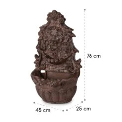 Löwenstein Wandbrunnen 2W Solar-Pumpe Polyresin 4 Weiße LED 5m Kabel -Outdoor Grills Store 10036333 yy 0008 logo