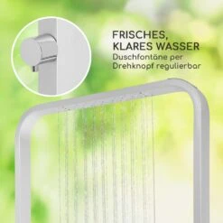 Sumatra Breeze Square Gartendusche WPC Aluminium 70x55cm Eckig -Outdoor Grills Store 10036347 de 0004 usp