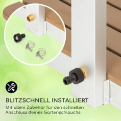 Sumatra Breeze Square Gartendusche WPC Aluminium 70x55cm Eckig -Outdoor Grills Store 10036347 de 0005 usp