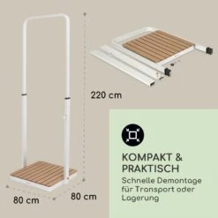 Sumatra Breeze Square Gartendusche WPC Aluminium 70x55cm Eckig -Outdoor Grills Store 10036347 de 0006 usp