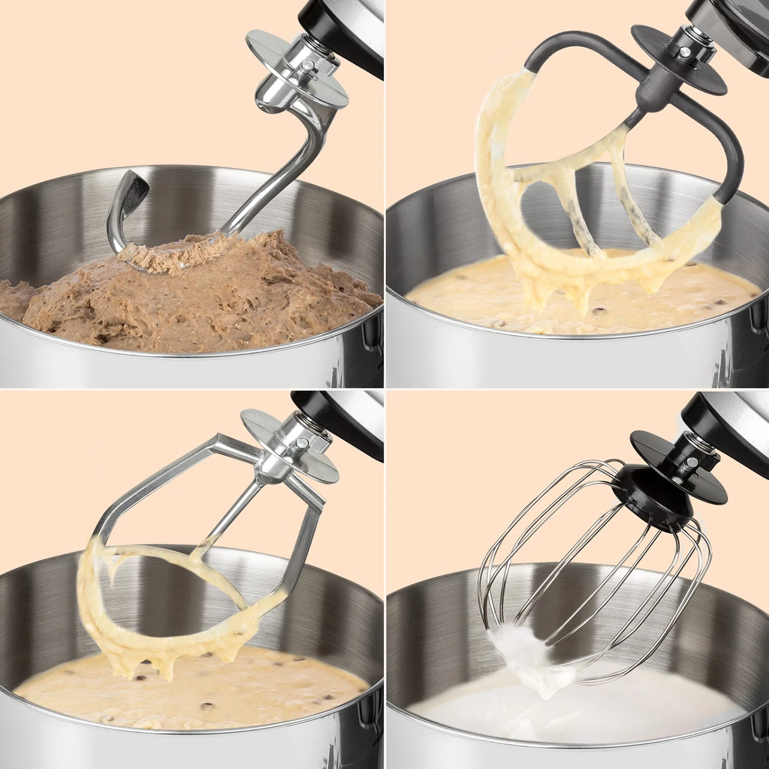 Rührhaken Ersatz-Rührelement Für Bella Pico 2G/Bella Robusta Aluminium-Druckguss 2 Rührhaken Ersatz-Rührelement Für Bella Pico 2G/Bella Robusta Aluminium-Druckguss – Bild 2