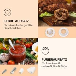 Mighty Mince Elektrischer Fleischwolf 500 - 1361 Watt 3 Lochscheiben -Outdoor Grills Store 10036478 de 0004 logo