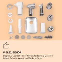 Mighty Mince Elektrischer Fleischwolf 500 - 1361 Watt 3 Lochscheiben -Outdoor Grills Store 10036478 de 0007 logo