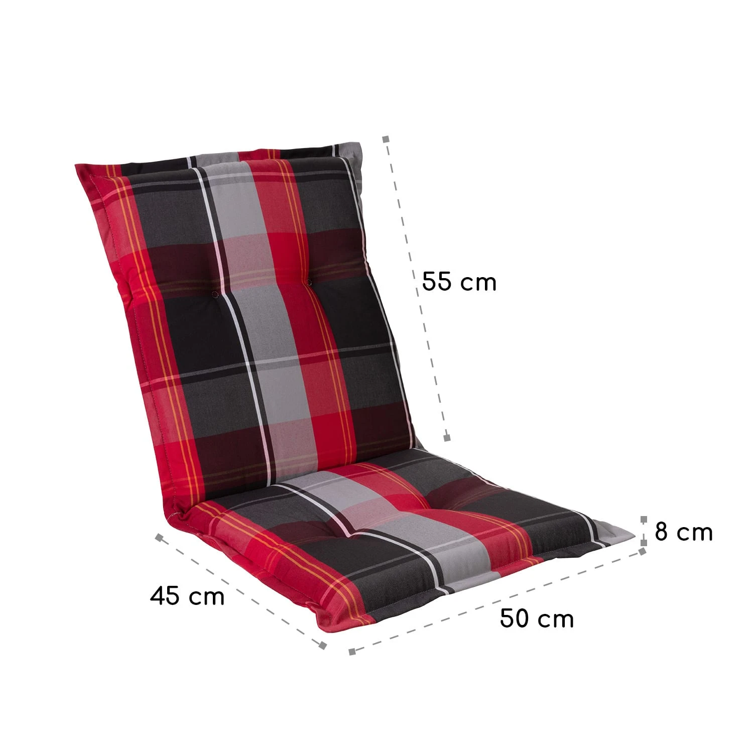 Prato Polsterauflage Sesselauflage Gartenstuhl PE 50x100x8cm 5 Prato Polsterauflage Sesselauflage Gartenstuhl PE 50x100x8cm – Bild 5