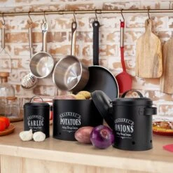 Georgia Vorratsbehälter 3er-Set Emaille-Stahlblech Vintage Rostfrei -Outdoor Grills Store 10037446 yy 0005 logo