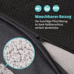 Balu Hundebett Hundekissen | Waschbar | Orthopädisch | Rutschfest | Atmungsaktiver Memory-Schaum | Größe XL (120 X 10 X 72 Cm) -Outdoor Grills Store 10037567 de 0005 logo