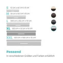 Balu Hundebett Hundekissen | Waschbar | Orthopädisch | Rutschfest | Atmungsaktiver Memory-Schaum | Größe XL (120 X 10 X 72 Cm) -Outdoor Grills Store 10037567 de 0007 logo