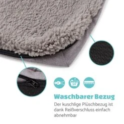 Bruno Hundebett Hundekorb | Waschbar | Orthopädisch | Rutschfest | Atmungsaktiv | Memory-Schaum | Größe M (80 X 17 X 55 Cm) -Outdoor Grills Store 10037582 de 0005 logo