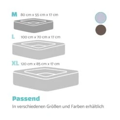 Bruno Hundebett Hundekorb | Waschbar | Orthopädisch | Rutschfest | Atmungsaktiv | Memory-Schaum | Größe M (80 X 17 X 55 Cm) -Outdoor Grills Store 10037582 de 0007 logo