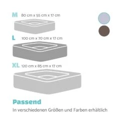 Bruno Hundebett Hundekorb | Waschbar | Orthopädisch | Rutschfest | Atmungsaktiv | Memory-Schaum | Größe L (100 X 17 X 70 Cm) -Outdoor Grills Store 10037583 de 0007 logo