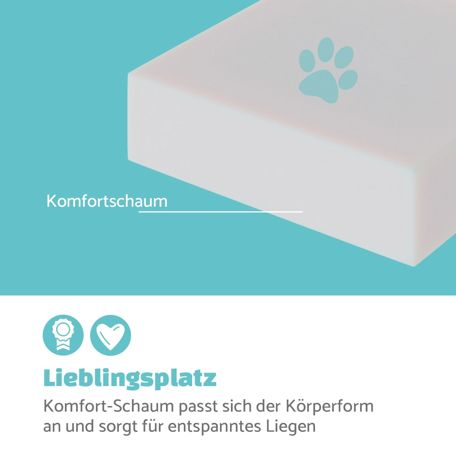 Emma Hundebett Hundekorb | Waschbar | Rutschfest | Atmungsaktiv | Wendematratze | Kissen | Größe S (67 X 20 X 59 Cm) 3 Emma Hundebett Hundekorb | Waschbar | Rutschfest | Atmungsaktiv | Wendematratze | Kissen | Größe S (67 X 20 X 59 Cm) – Bild 3