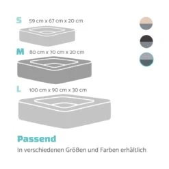 Emma Hundebett Hundekorb | Waschbar | Rutschfest | Atmungsaktiv | Wendematratze | Kissen | Größe M (80 X 20 X 70 Cm) 13 Emma Hundebett Hundekorb | Waschbar | Rutschfest | Atmungsaktiv | Wendematratze | Kissen | Größe M (80 X 20 X 70 Cm) -Outdoor Grills Store 10037611 de 0007 logo