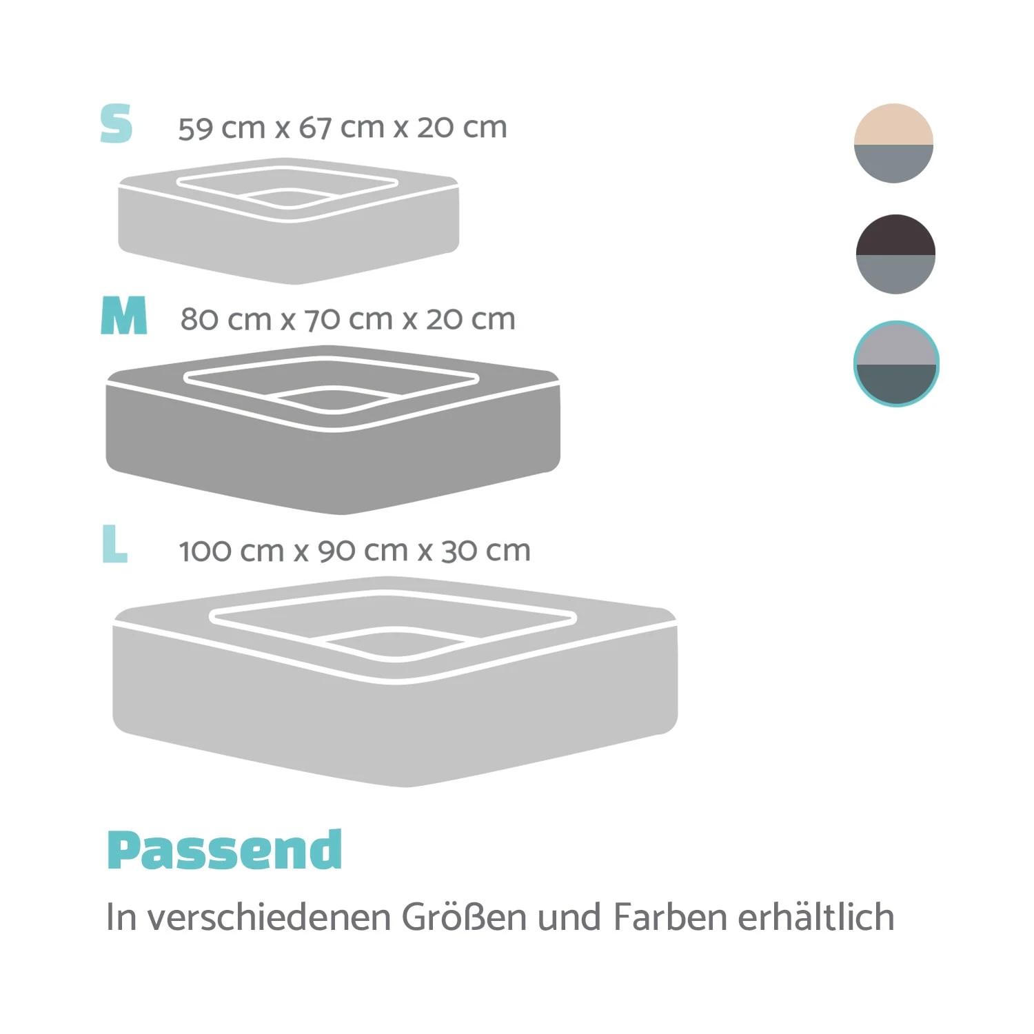 Emma Hundebett Hundekorb | Waschbar | Rutschfest | Atmungsaktiv | Wendematratze | Kissen | Größe M (80 X 20 X 70 Cm) 7 Emma Hundebett Hundekorb | Waschbar | Rutschfest | Atmungsaktiv | Wendematratze | Kissen | Größe M (80 X 20 X 70 Cm) – Bild 7