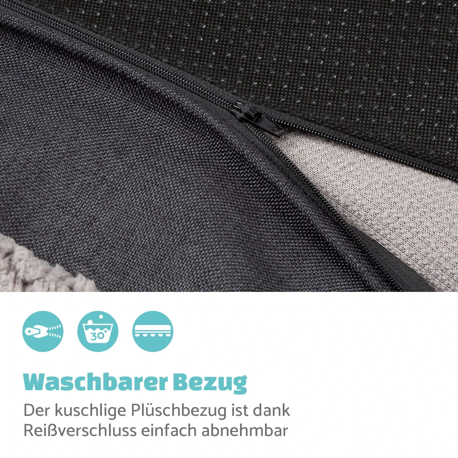 Balu Hundebett Ersatzbezug Waschbar Rutschfest Atmungsaktiv Größe XL 2 Balu Hundebett Ersatzbezug Waschbar Rutschfest Atmungsaktiv Größe XL – Bild 2