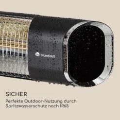 Dark Wave Stand Infrarot-Heizstrahler 2000W Goldbeschichtete Carbonröhre IP65 Standfuß -Outdoor Grills Store 10037729 de 0009 logo