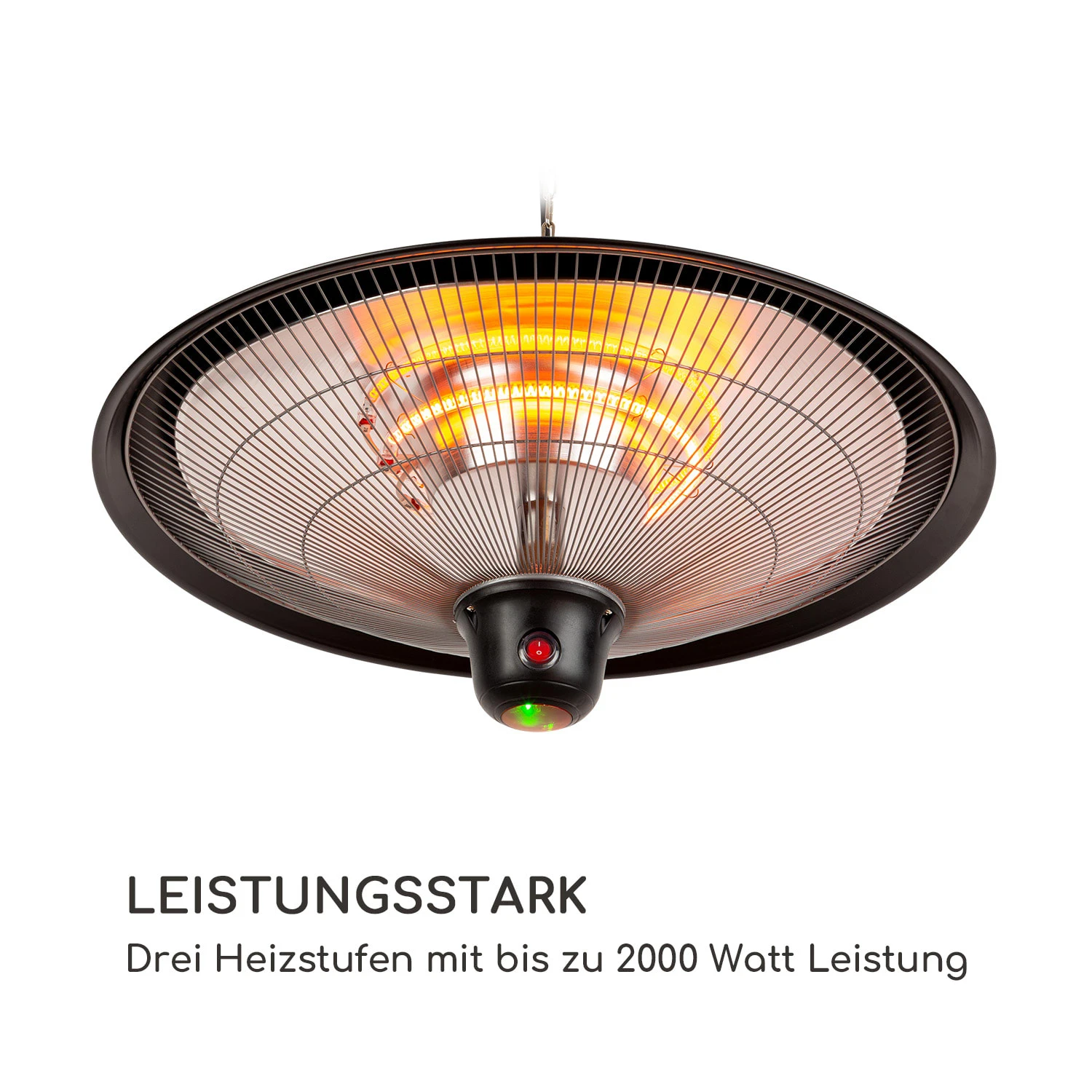 Heizsporn Deckenheizstrahler 60,5 Cm (Ø) LED-Lampe Fernbedienung 3 Heizsporn Deckenheizstrahler 60,5 Cm (Ø) LED-Lampe Fernbedienung – Bild 3