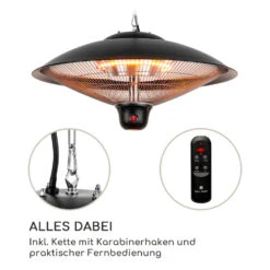 Heizsporn Deckenheizstrahler 60,5 Cm (Ø) LED-Lampe Fernbedienung 13 Heizsporn Deckenheizstrahler 60,5 Cm (Ø) LED-Lampe Fernbedienung -Outdoor Grills Store 10037731 de 0006 logo