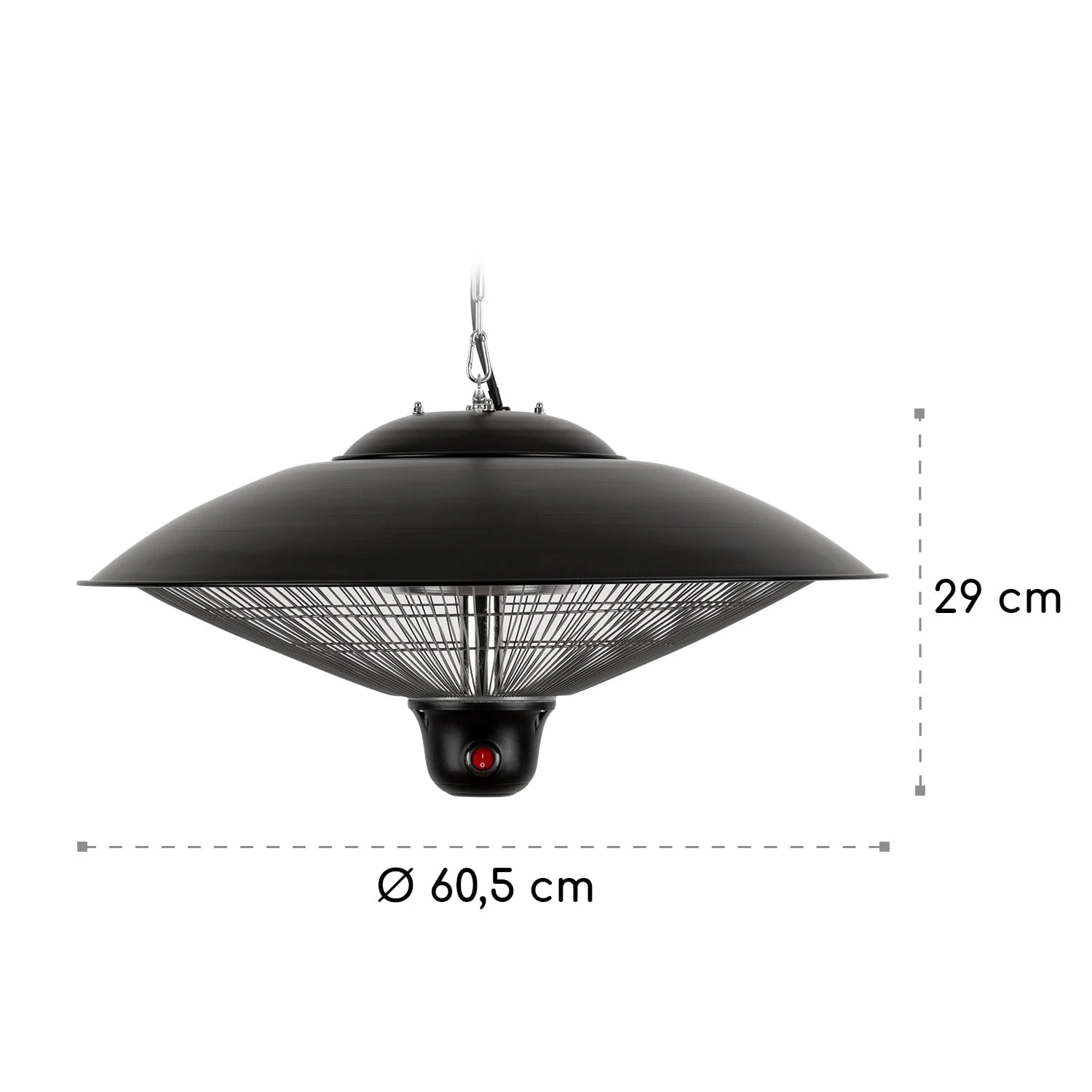 Heizsporn Deckenheizstrahler 60,5 Cm (Ø) LED-Lampe Fernbedienung 7 Heizsporn Deckenheizstrahler 60,5 Cm (Ø) LED-Lampe Fernbedienung – Bild 7