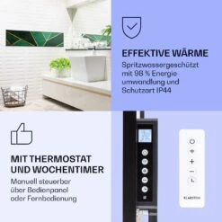 Wonderwall Air Art Smart Infrarotheizung Grüne Linie 120x30cm 350W -Outdoor Grills Store 10037845 de 0004 logo
