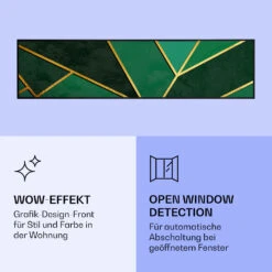 Wonderwall Air Art Smart Infrarotheizung Grüne Linie 120x30cm 350W -Outdoor Grills Store 10037845 de 0006 logo