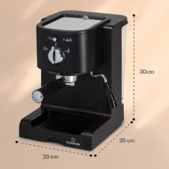 Passionata 20 Espressomaschine 20 Bar 6 Tassen 1,25 Liter Milchschaum -Outdoor Grills Store 10037855 yy 0007 dimensions