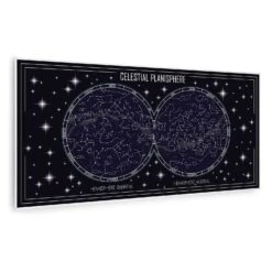 Wonderwall Air Art Smart Infrarotheizung Himmelskarte 120x60cm 700W