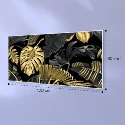 Wonderwall Air Art Smart Infrarotheizung Schwarzes Blatt 120x60cm 700W -Outdoor Grills Store 10037922 yy 0007 logo