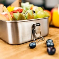 Schmatzfatz Eco Lunchbox 1200ml 19,5 X 14,5 X 6,5 Cm (BxHxT) Edelstahl -Outdoor Grills Store 10037956 yy 0004 logo