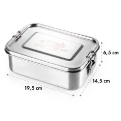 Schmatzfatz Eco Lunchbox 1200ml 19,5 X 14,5 X 6,5 Cm (BxHxT) Edelstahl -Outdoor Grills Store 10037956 yy 0006 logo