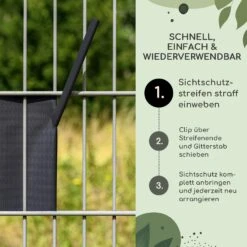 Sichtschutzstreifen-Clips Zubehör PVC 10er-Pack -Outdoor Grills Store 10037988 de 0003 usp
