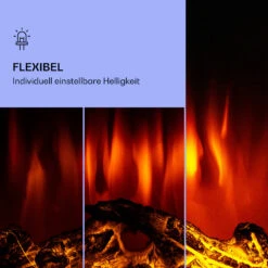 Klarstein Lamington Elektrokamin 2000 W LED-Flammen Heizlüfter Timer Ambientelicht -Outdoor Grills Store 10038005 de 0004 logo