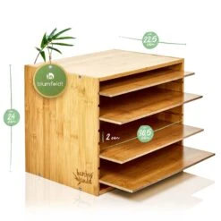 Ablagebox Briefbox Organizer 5 Fächer Maße: 30,5x24x22,5 Cm Bambus 13 Ablagebox Briefbox Organizer 5 Fächer Maße: 30,5x24x22,5 Cm Bambus -Outdoor Grills Store 10038040 yy 0007 logo